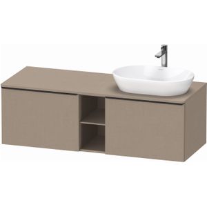 Badmeubel Duravit D-Neo Wand 140x55x45.9 cm Mat Linnen Rechts Duravit