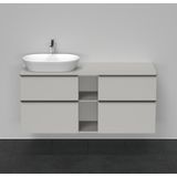 Badmeubel Duravit D-Neo Wand 140x55x64.4 cm Mat Betongrijs Links Duravit