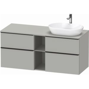 Badmeubel duravit d-neo wand 140x55x64.4 cm mat betongrijs rechts