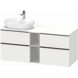 Badmeubel duravit d-neo wand 140x55x64.4 cm mat wit links