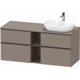 Badmeubel Duravit D-Neo Wand 140x55x64.4 cm Mat Basalt Rechts