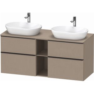 Badmeubel duravit d-neo wand 140x55x64.4 cm mat linnen