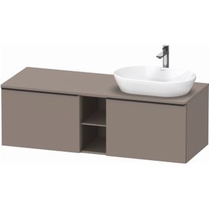 Badmeubel Duravit D-Neo Wand 140x55x45.9 cm Mat Basalt Rechts Duravit