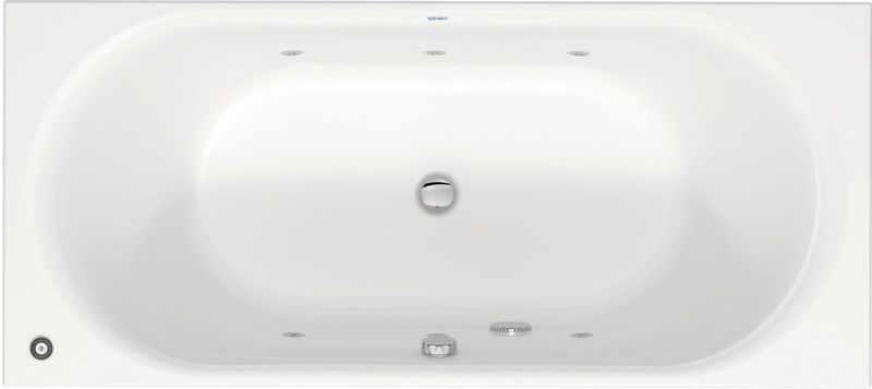 Duravit - D-Neo - Whirlpool - 1800 x 800 mm - Inbouw - 2 Rughellingen - Jet Protect