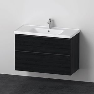 Badkamermeubelset Duravit D-Neo Wastafel Keramiek 100.5x48x62.5 cm Mat Eiken Zwart