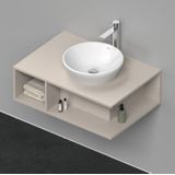 Badmeubel duravit d-neo wand 80x55x26 cm links mat taupe