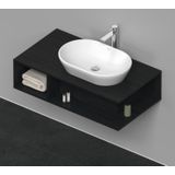 Badmeubel Duravit D-Neo Wand 100x55x26 cm Links Mat Eiken Zwart Duravit