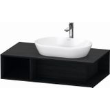 Badmeubel Duravit D-Neo Wand 100x55x26 cm Links Mat Eiken Zwart