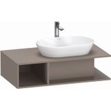 Badmeubel Duravit D-Neo Wand 100x55x26 cm Links Mat Basalt