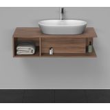 Badmeubel duravit d-neo wand 100x55x26 cm links mat noten