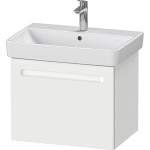 Wastafelkast duravit no.1 met. 1 lade 59x42.6x47.8 cm met geïntegreerde greep mat wit