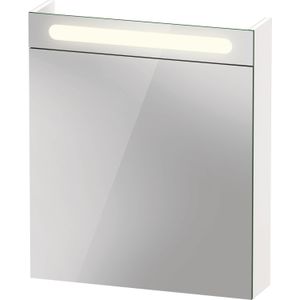 Spiegelkast duravit no.1 met 1 deur met led verlichting 60x14.8x70 cm links wit