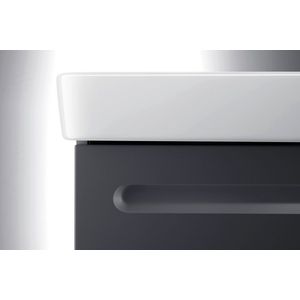 Wastafelkast Duravit No.1 Met 1 Deur Rechts 44x38.6x47.8cm Met Geïntegreerde Greep Mat Grafiet