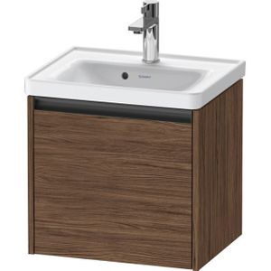 Duravit Ketho 2 wastafelonderbouwkast met 1 lade 48.4x37.5x44cm met greep antraciet donker noten mat K25080021210000