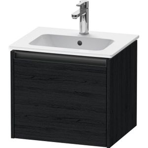 Duravit Ketho.2 wastafelonderkast 51x42x44cm geschikt voor 1 waskom Spaanplaat Eiken (zwart) Mat K25061016160000