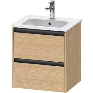 Duravit Ketho.2 wastafelonderkast 51x42x54.9cm geschikt voor 1 waskom Spaanplaat Natuur eiken Mat K25261030300000