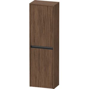 Duravit Ketho.2 Halfhoge kast 40x24x132cm 2 Rechtsdraaiende deuren Spaanplaat Noten (donker) Mat k21319r21210000