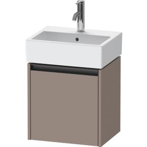 Duravit Ketho 2 wastafelonderbouwkast met 1 deur 43.4x33.8x44cm links, met greep antraciet basalt mat k25070l43430000