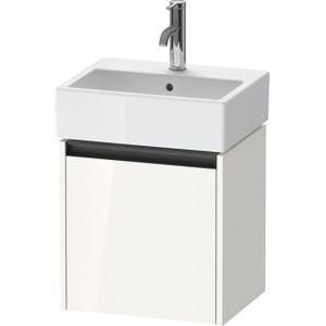 Duravit Ketho 2 wastafelonderbouwkast met 1 deur 43.4x33.8x44cm rechts, met greep antraciet hoogglans wit K25070R22220000