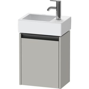 Duravit Ketho 2 wastafelonderbouwkast met 1 deur 36.4x23.8x44cm links, met greep antraciet betongrijs mat K25071L07070000