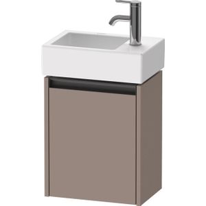 Duravit Ketho 2 wastafelonderbouwkast met 1 deur 36.4x23.8x44cm links, met greep antraciet basalt mat K25071L43430000