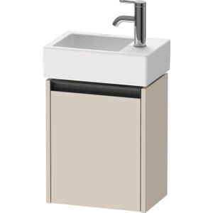 Duravit Ketho 2 wastafelonderbouwkast met 1 deur 36.4x23.8x44cm links, met greep antraciet taupe supermat K25071L83830000