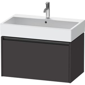 Duravit Ketho 2 wastafelonderbouwkast met 1 lade 78.4x46x44cm met greep antraciet grafiet supermat K25077080800000