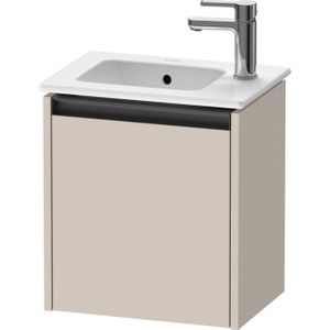 Duravit Ketho 2 fonteinkast met 1 deur 41x29.2x44cm links, met greep antraciet taupe mat K25060L91910000