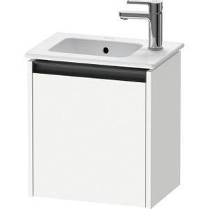 Duravit Ketho 2 fonteinkast met 1 deur 41x29.2x44cm rechts, met greep antraciet wit mat K25060R18180000