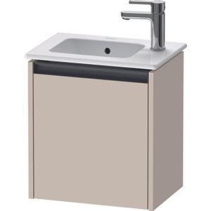 Duravit Ketho 2 fonteinkast met 1 deur 41x29.2x44cm rechts, met greep antraciet taupe supermat K25060R83830000