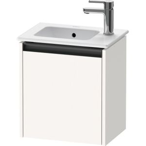 Duravit Ketho 2 fonteinkast met 1 deur 41x29.2x44cm rechts, met greep antraciet wit supermat K25060R84840000