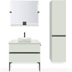 Duravit Tulum Wastafelkraan, maat XL (hoogte uitloop 222 mm), waterkraan badkamer, wastafel kraan, mat zwart