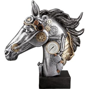 Casablanca 'Novel' Decoratiefiguur – IJzer, Antiek Zilver, 19 X 17 Cm | Stijlvolle Woonaccessoire Met Spreuk