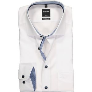 OLYMP - Luxor - Overhemd - Wit - Strijkvrij - Boordmaat: 40