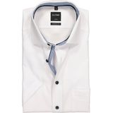 OLYMP - Luxor - Overhemd - Wit - 100% Katoen - Korte Mouwen