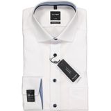 OLYMP - Luxor - Overhemd - Wit - 100% Katoen - Strijkvrij