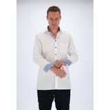 OLYMP - Luxor - Overhemd - Wit - 100% Katoen - Strijkvrij