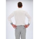 OLYMP - Luxor - Overhemd - Wit - Strijkvrij, 100% Katoen, Mouwlengte 7