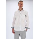 OLYMP - Luxor - Overhemd - Wit - Strijkvrij, 100% Katoen, Mouwlengte 7