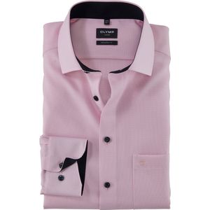 OLYMP - Luxor - Overhemd - Lichtroze - 100% Katoen - Strijkvrij