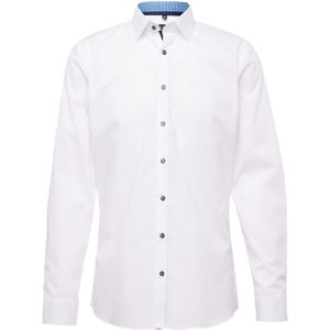 OLYMP - No. Six - Overhemd - Wit - Super Slim Fit - Strijkvriendelijk