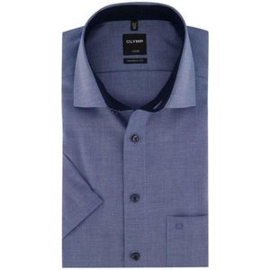 OLYMP - Luxor - Overhemd - Marineblauw - Modern Fit, Katoen