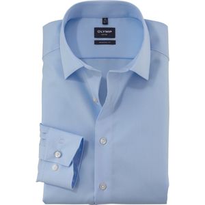 OLYMP - Luxor - Overhemd - Blauw - Popeline, Modern Fit