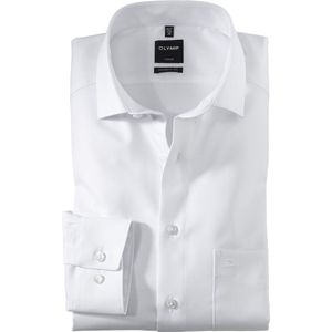 OLYMP - Luxor - Overhemd - Wit - 100% Katoen - Strijkvrij
