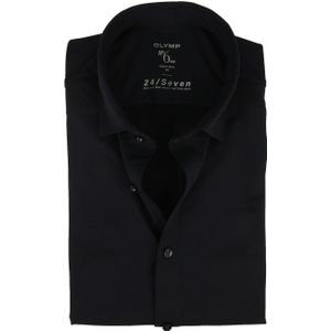 OLYMP - 24/7 Dynamic Flex Jersey - Heren Overhemd - Donkerblauw - Katoen/Elastaan