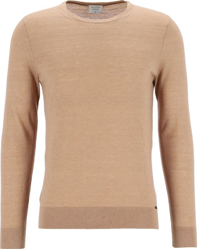 OLYMP Trui ronde halskameel, Effen