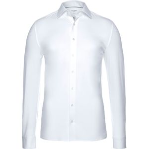 OLYMP - Luxor 24/Seven - Overhemd - Wit - Tricot - Strijkvriendelijk