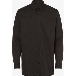 OLYMP - Luxor 24/Seven - Overhemd - Antraciet Grijs - Tricot - Strijkvriendelijk