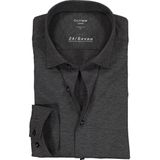 OLYMP - Luxor 24/Seven - Overhemd - Antraciet - Jersey - Heren