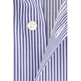 OLYMP - Blauw Gestreept Overhemd - 100% Katoen - Kent Kraag - Lange Mouwen